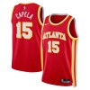 Män Atlanta Hawks Tröja Clint Capela 15 Nike 2022-23 Icon Edition Röd Swingman